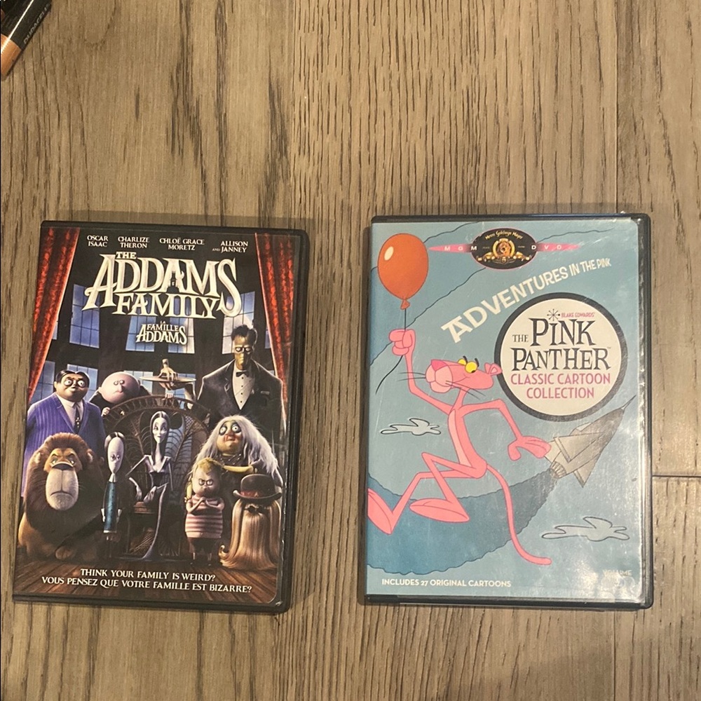 The Addams Family and Pink Panther